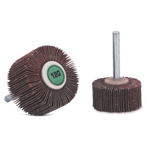 CGW® 235476 Flap Wheel, 20 mm Wheel Dia, 20 mm Face Width, 1/4 in Shank Dia, A80 Grit, Aluminum Oxide Abrasive